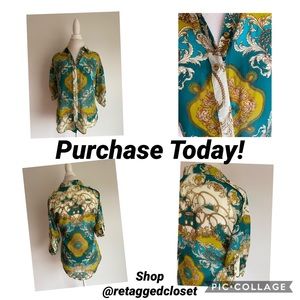 Arden B Button Down Blouse